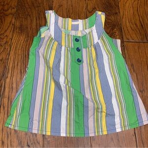 Vintage Tulle striped sleeveless blouse